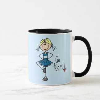Blaue Cheerleader-T-Shirts und Geschenke Tasse