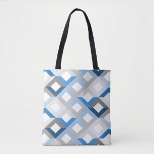 blaue Chevrons-Tragetasche