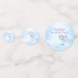 Blaue Chinoiserie-Babyparty-Tischkonfetti Konfetti