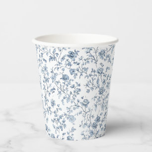 Blaue Chinoiserie Pappbecher