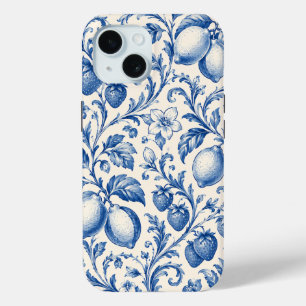 Blaue Chinoiserie-Zitronen-Erdbeeren-Handyhülle Case-Mate iPhone Hülle