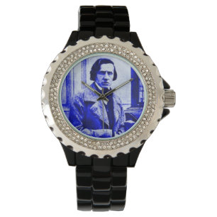 Blaue Chopin-Uhr Armbanduhr