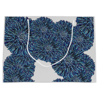 Blaue Chrysantheme Große Geschenktüte