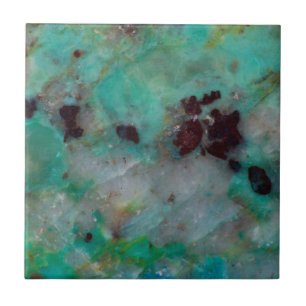 Blaue Chrysocolla-Jasper Fliese