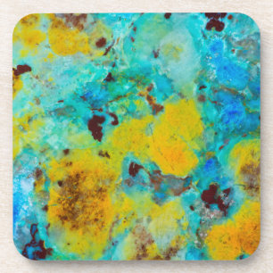 Blaue Chrysocolla-Jasper Getränkeuntersetzer
