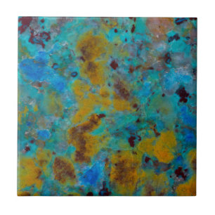 Blaue Chrysocolla-Jasper mit Flecken Fliese