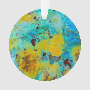 Blaue Chrysocolla-Jasper Ornament