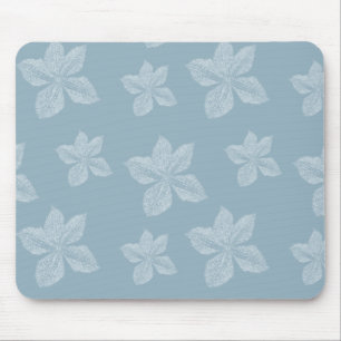 Blaue Clematis-Blumen Mousepad