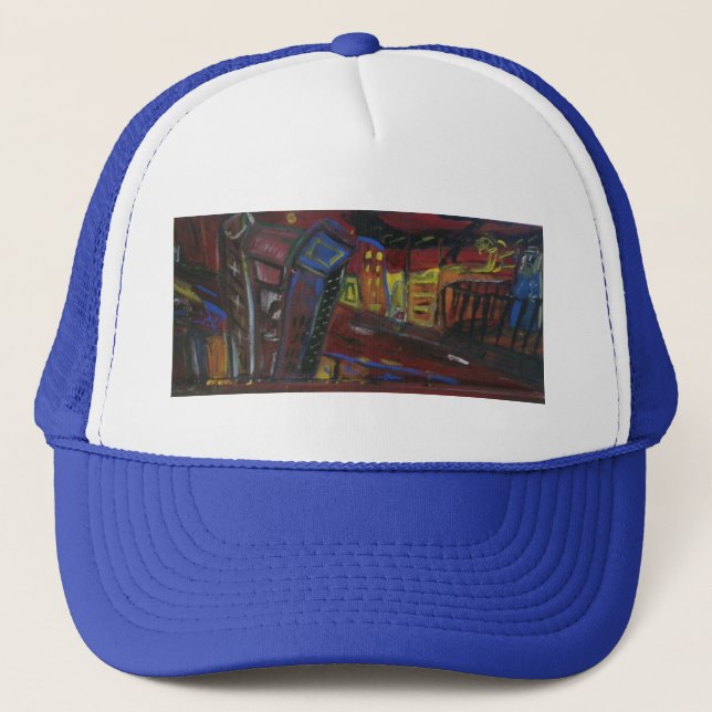 Blaue Coats Truckerkappe (Vorderseite)
