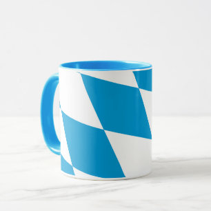 Blaue Combo-Tasse mit bayerischer Flagge Tasse