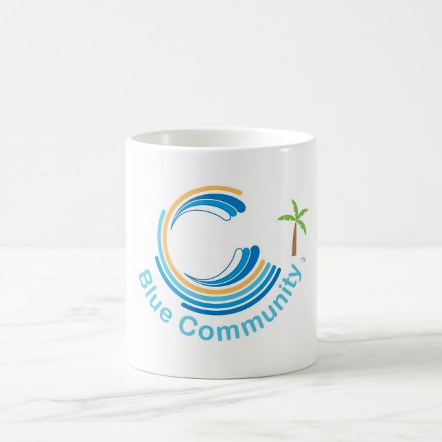 Blaue Commiunity Tasse (Mittel)