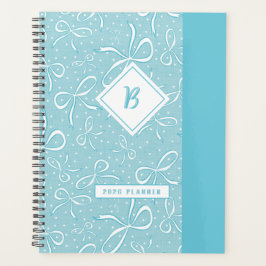 Blaue Coquette Bows Planer