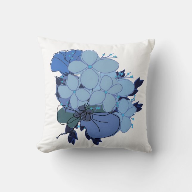 Blaue Couchkissen Kissen (Vorderseite)