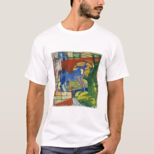 Blaue Cow, 1914 (Tempera auf Papier) T-Shirt