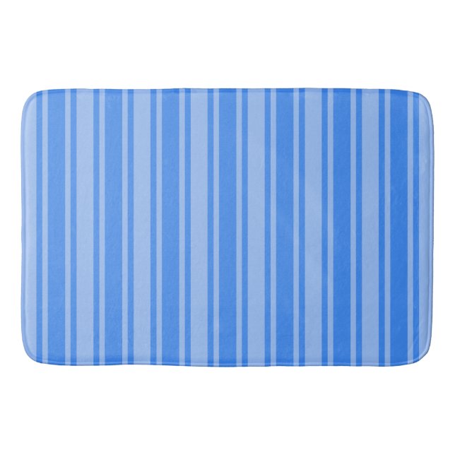 Blaue Creme Badematte (Vorderseite)