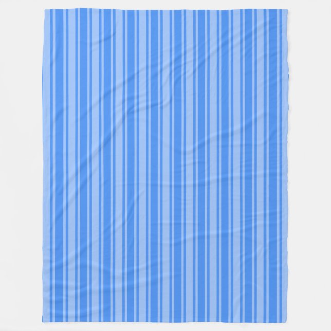 Blaue Creme Fleecedecke (Vorderseite)