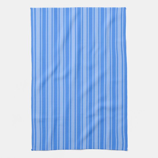 Blaue Creme Geschirrtuch (Vertikal)