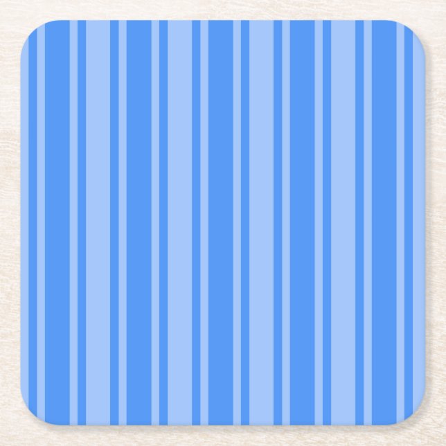 Blaue Creme Rechteckiger Pappuntersetzer (Vorderseite)