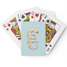 Blaue Creme Seepferdchen Ozean Schalen Brautparty