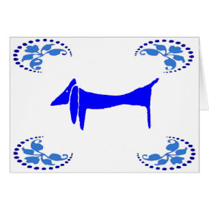 Blaue Dackel Abstrakte Hunde