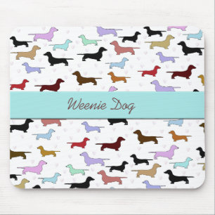 Blaue Dackel-Mausunterlage Mousepad