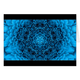 BLAUE DAHLIENBLÜTEN