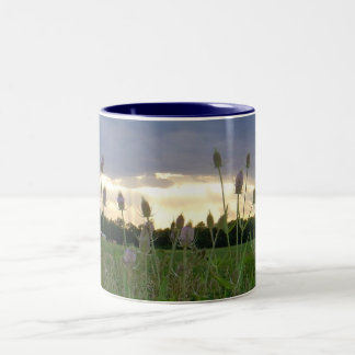 Blaue Dämmerung Zweifarbige Tasse