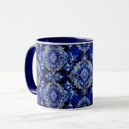 Blaue Dekorationen Tasse