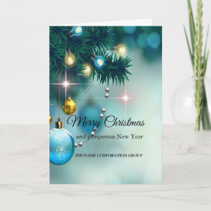 Blaue DekorationNeujahrslichter und Weihnachten