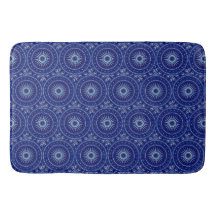 Blaue Dekorative Badematte