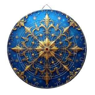 Blaue dekorative Blumen Dartboard Dartscheibe