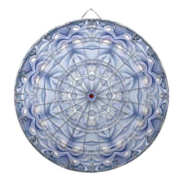 Blaue Dekorative Dartscheibe (vorne)