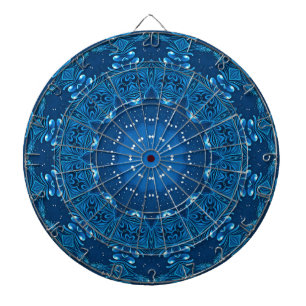 Blaue Dekorative Dartscheibe