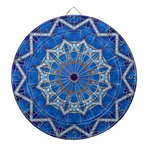 Blaue Dekorative Dartscheibe
