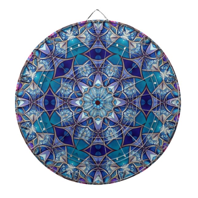 Blaue Dekorative Dartscheibe (vorne)