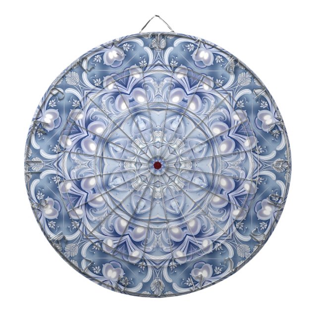 Blaue Dekorative Dartscheibe (vorne)