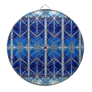 Blaue Dekorative Dartscheibe