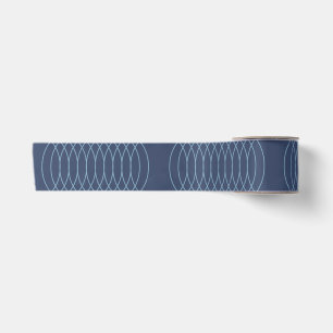 Blaue, dekorative, einfache, moderne, trendige wel satinband