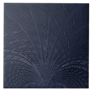 Blaue dekorative Keramik Fliese