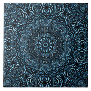 Blaue dekorative Keramik Tile Fliese