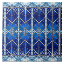 Blaue dekorative Keramikfliese