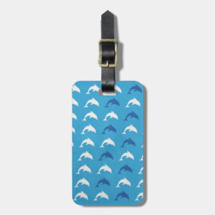 Blaue Delfine Gepäckanhänger