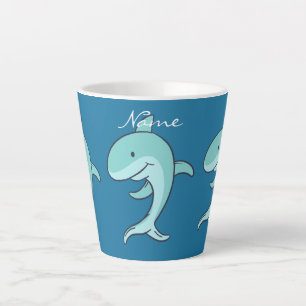 Blaue Delphine, die Thunder_Cove verlassen Milchtasse