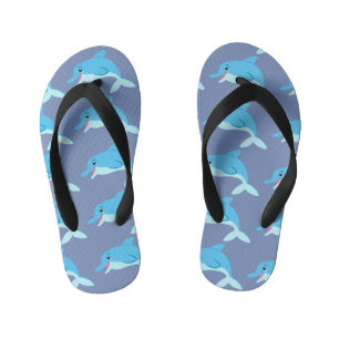 Blaue Delphine Kinderbadesandalen