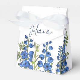 Blaue Delphinium-Blume im Juli Geschenkschachtel