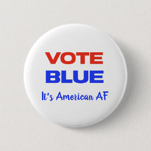 Blaue Demokraten Politisch Red Blue Funny Spaß wäh Button
