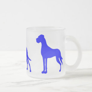 Blaue Deutsche Dogge Mattglastasse