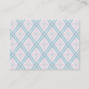 Blaue Diamant-Geometrie-Muster Begleitkarte
