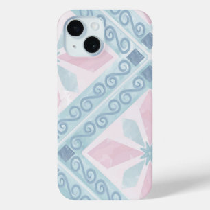Blaue Diamant-Geometrie-Muster Case-Mate iPhone Hülle