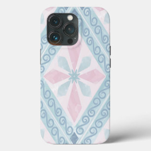 Blaue Diamant-Geometrie-Muster Case-Mate iPhone Hülle